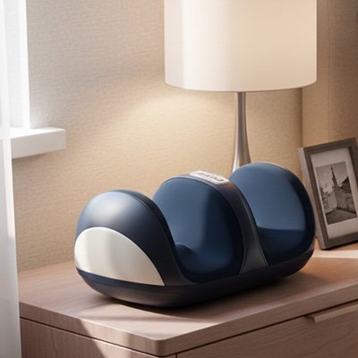 Appareil massage des pieds sur la commode dans la chambre