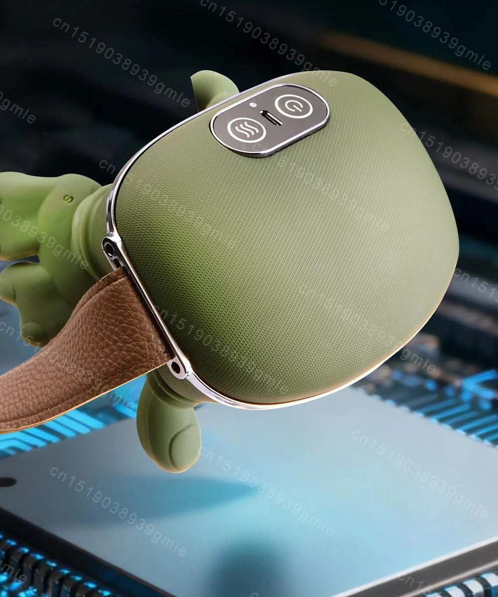 Appareil massage du cou sur un panneau électronique